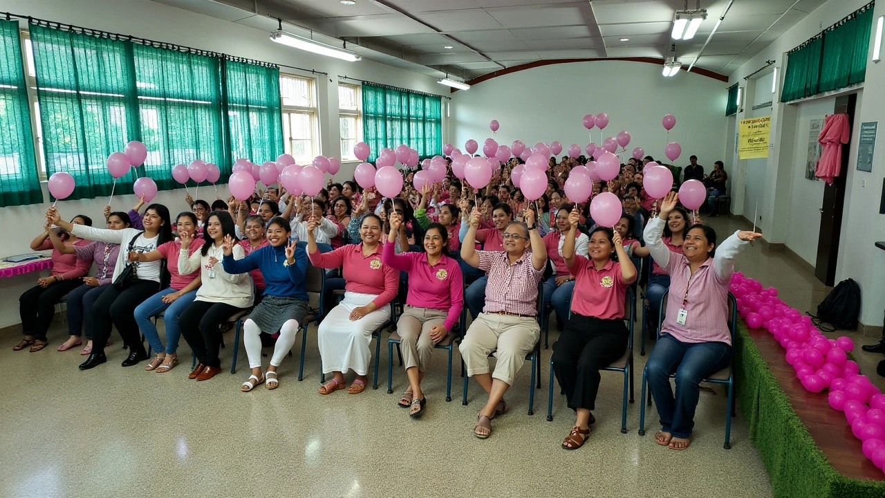 Movimento Lenços de Luz dá Início ao Outubro Rosa na SED de Mato Grosso do Sul