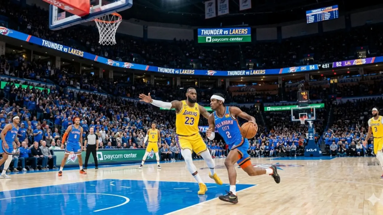 Thunder atropela Lakers por 123-87 e consolida liderança no Oeste